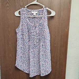 Motherhood Pink and Blue Floral Blouse